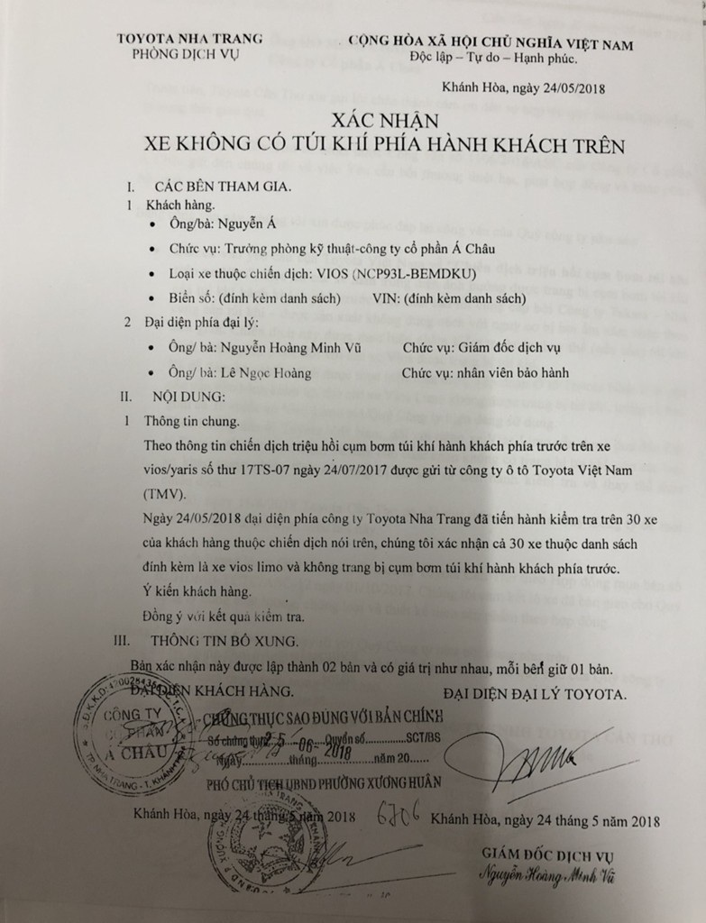 Tranh cãi thương vụ mua 30 xe Vios Limo không có túi khí tại Khánh Hoà - Ảnh 2. Tranh cãi thương vụ mua 30 xe Vios Limo không có túi khí tại Khánh Hoà - Ảnh 2.
