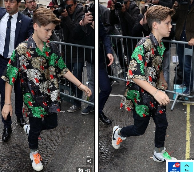 Cả gia đình tới cổ vũ show diễn của Victoria Beckham - 16
Cruz, 13 tuổi