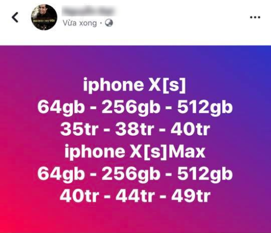 Loạn giá iPhone XS xách tay: Bản cao nhất gần 51 triệu đồng - 5 Loạn giá iPhone XS xách tay: Bản cao nhất gần 51 triệu đồng - 5