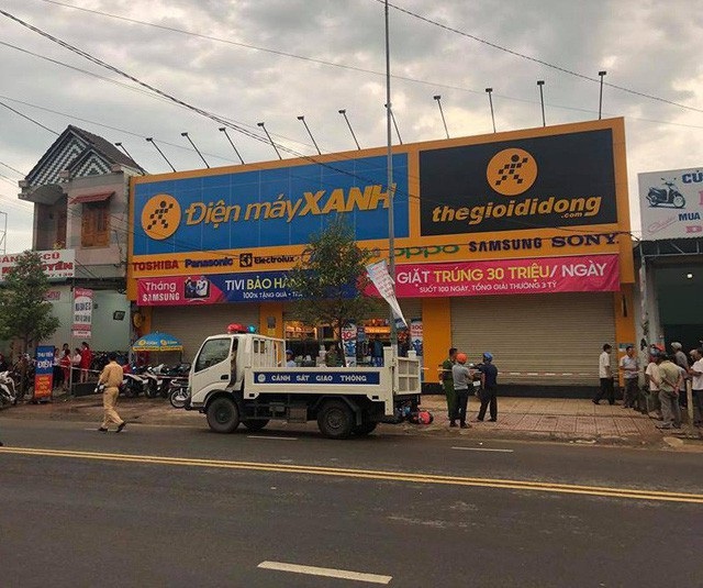 Khởi tố bảo vệ Siêu thị Điện máy Xanh đâm chết nữ quản lý - 1 Siêu thị Điện máy Xanh nơi xảy ra sự việc