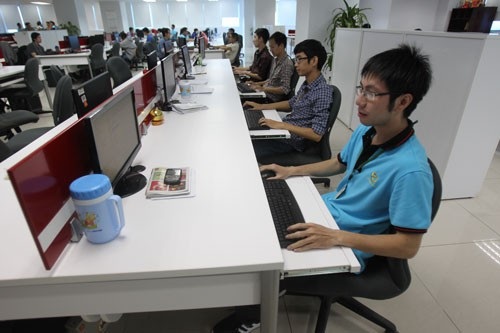 Nhật Bản khát nhân lực công nghệ thông tin Việt Nam - 1
Kỹ sư phần mềm Việt Nam tại Công viên Phần mềm Quang Trung Ảnh: Hoàng Triều
