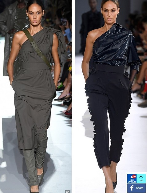 
Trên sàn diễn còn có siêu mẫu Joan Smalls
