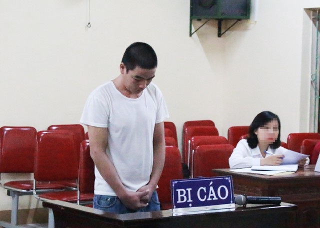 Bị cáo Quang Văn Bốn tại phiên tòa