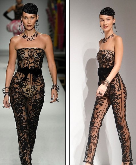 Gigi Hadid hóa cô dâu xinh đẹp - 9
Siêu mẫu Bella Hadid trong bộ đồ xuyên thấu