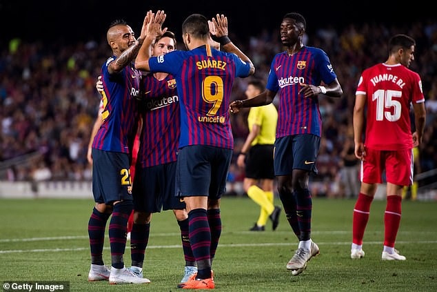 Messi ghi bàn, Barcelona vẫn đứt mạch toàn thắng tại La Liga - 3
Barcelona đã chơi áp đảo và ấn tượng ở đầu trận