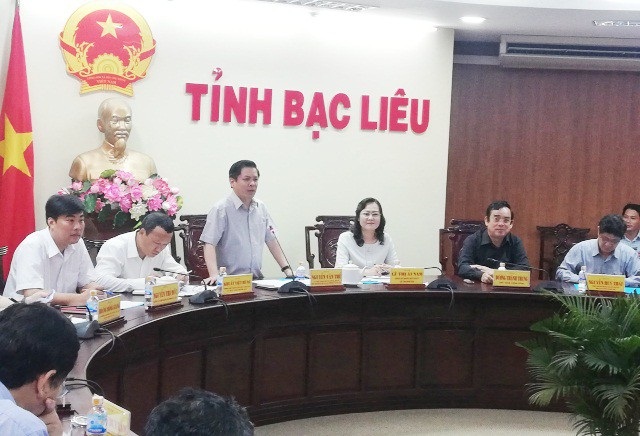 Bộ trưởng GTVT: “Xảy ra dự án chậm là có trách nhiệm rất lớn với nhân dân” - 1 Bộ trưởng GTVT Nguyễn Văn Thể phát biểu tại buổi làm việc với tỉnh Bạc Liêu sáng ngày 25/9.