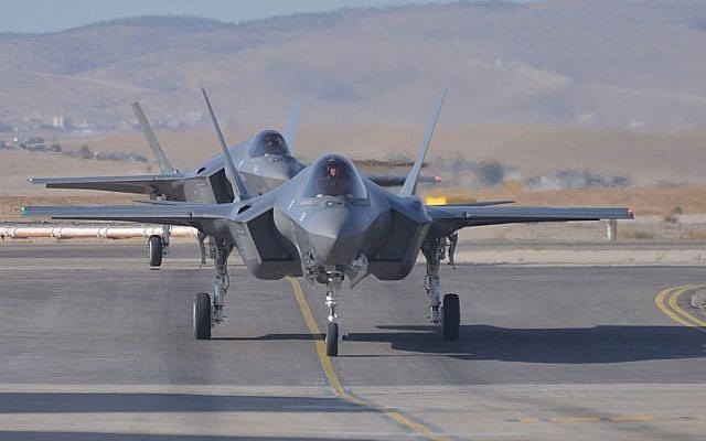 Israel đối mặt vũ khí đáng sợ hơn “rồng lửa” S-300 của Nga tại Syria - 2 Các máy bay chiến đấu F-35 của không quân Israel (Ảnh: Times of Israel)