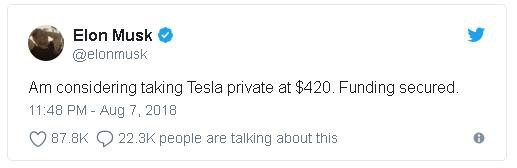 Là thiên tài nhưng CEO Elon Musk có thể mất chức do "vạ miệng" trên Twitter - 2 Thông điệp gây tranh cãi được Elon Musk đăng lên trang Twitter cá nhân.