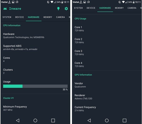 Thủ thuật giúp kiểm tra cấu hình chi tiết trên smartphone và máy tính bảng - 3 Thủ thuật giúp kiểm tra cấu hình chi tiết trên smartphone và máy tính bảng - 3