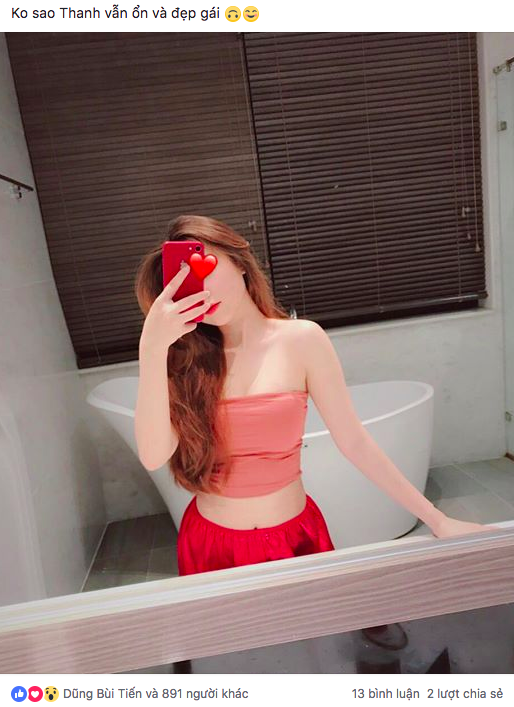 Xuất hiện "bạn gái tin đồn" xinh đẹp của thủ môn Bùi Tiến Dũng - 2
Bùi Tiến Dũng thường xuyên like bài đăng của Thanh