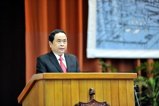 
Chủ tịch Trần Thanh Mẫn phát biểu tại Đại hội Uỷ ban Bảo vệ Cách mạng Cuba
