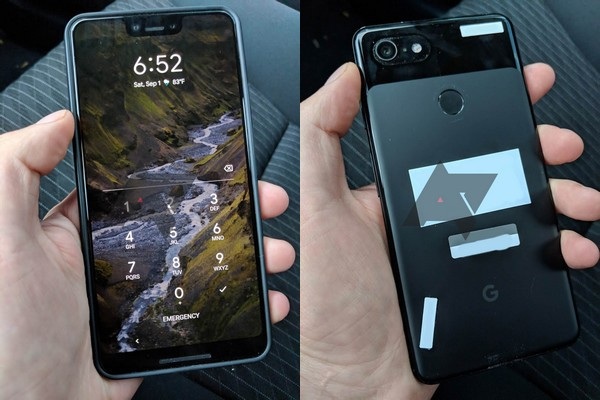 Hy hữu: Nhân viên Google để quên smartphone Pixel 3 XL chưa ra mắt trên... taxi - 1 Mặt trước và mặt sau chiếc smartphone Pixel 3 XL bị nhân viên Google bỏ quên trên xe