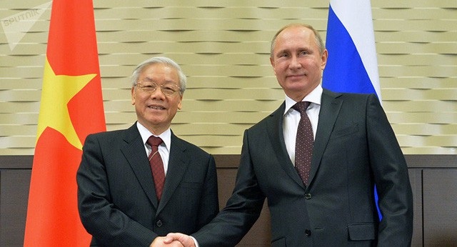 “Không có vấn đề gì gây trở ngại cho việc làm sâu sắc hơn quan hệ Việt - Nga” - 1
Tổng Bí thư Nguyễn Phú Trọng và Tổng thống Nga Vladimir Putin trong cuộc hội đàm tại Sochi tháng 11/2014 (Ảnh: Sputnik)