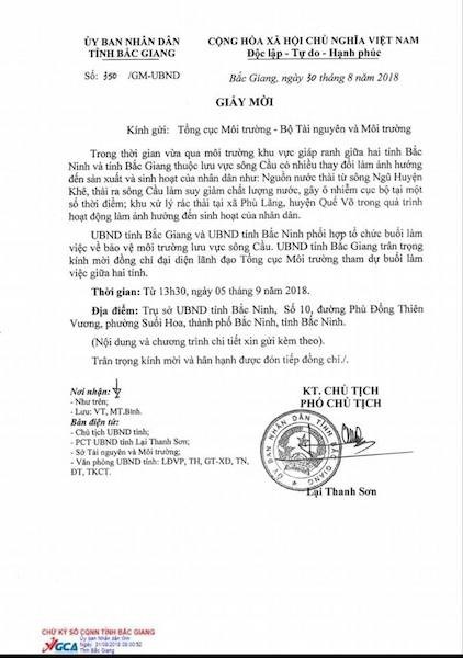 Tỉnh Bắc Giang, Bắc Ninh họp tìm phương án giải cứu sông Cầu đang giãy chết! - Ảnh 2. Tỉnh Bắc Giang, Bắc Ninh họp tìm phương án giải cứu sông Cầu đang giãy chết! - Ảnh 2.