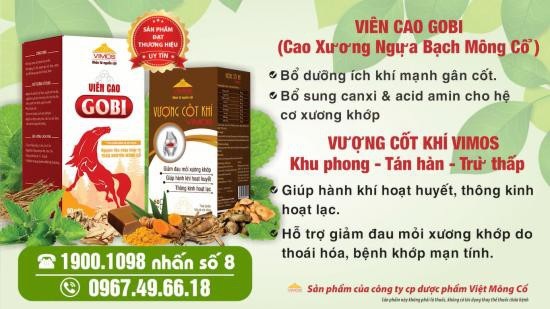 Đau khớp mãn tính: Chữa bằng tiền thôi vẫn chưa đủ! - 2 - Viên Cao GOBI: được bào chế từ nguồn nguyên liệu chính là Cao xương ngựa bạch Mông Cổ với các thành phần dưỡng chất tốt cho khớp như: canxi, photpho, magie, oscerin, keratin, acid amin…