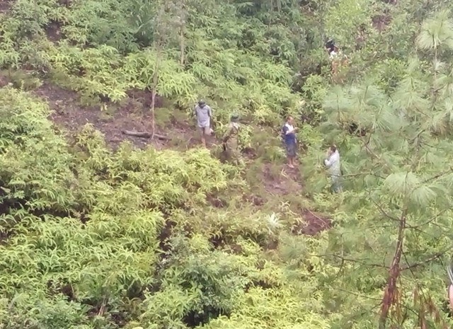 Tìm thấy thi thể cụ bà 90 tuổi sau 1 ngày mất tích - 1 Núi Động Kiêng - nơi tìm thấy thi thể cụ bà Nguyễn Thị Luông (ảnh T.H)