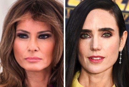 Melania Trump - Jennifer Connelly cũng sinh cùng năm 1970 và Jennifer Connelly trông vẫn xinh đẹp bội phần dù không hề động chạm tới dao kéo