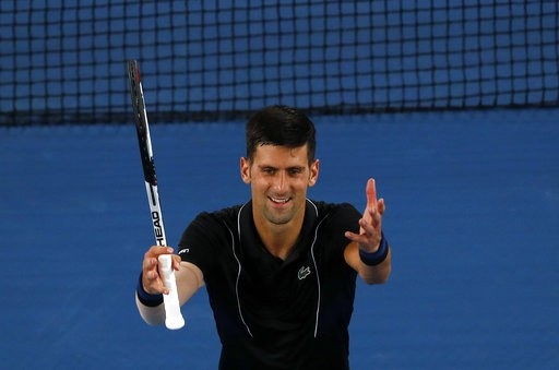 Australian Open: Djokovic thắng nhàn, tay vợt người Hàn Quốc loại A.Zverev - 1 
Djokovic có chiến thắng vượt trội trước đối thủ kém anh chỉ bảy bậc trên bảng xếp hạng ATP