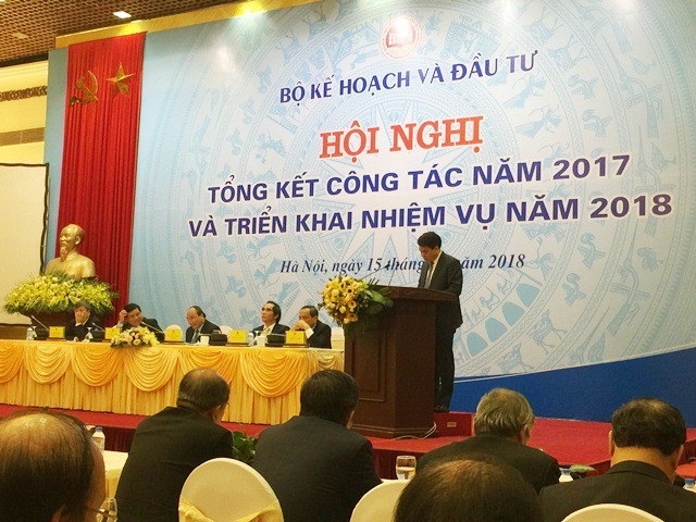 "Bêu tên" 5 bộ ngành trước Thủ tướng vì chậm chia sẻ số liệu theo chỉ đạo - 1 Hội nghị của Bộ KH&ĐT năm 2018 có sự tham dự và chỉ đạo của Thủ tướng Chính phủ Nguyễn Xuân Phúc.