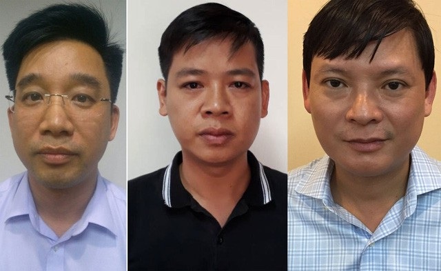
Từ trái qua phải: Bùi Mạnh Hiển, Nguyễn Đức Hưng, Nguyễn Anh Minh.
