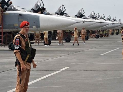 Nga đánh chặn vật thể chưa xác định bay trên căn cứ Hmeymim của Syria - 1
Căn cứ không quân Hmeymim của Nga tại Syria