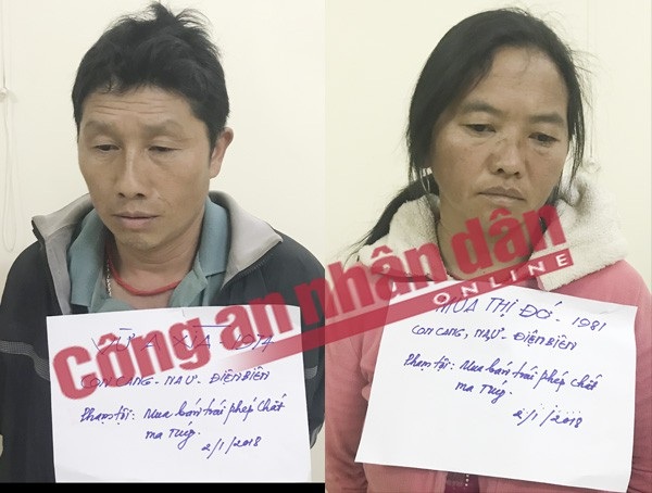 Triệt phá đường dây ma túy cực lớn, thu giữ 489 bánh heroin - 2 Vợ chồng Vừ Chù Sếnh và Mùa Thị Đớ