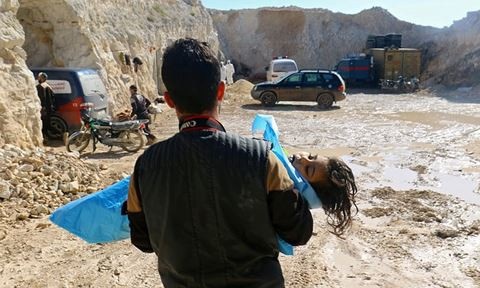 Nga cáo buộc Mỹ xuyên tạc lập trường của Moskva về vũ khí hóa học tại Syria - 2
Vụ tấn công sử dụng vũ khí hóa học tại thành phố Khan-Sheikhun, tỉnh Idlib, Syria, làm 80 người thiệt mạng trong đó có nhiều trẻ em