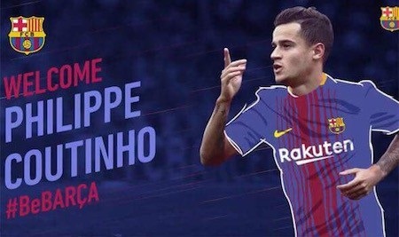 Vừa đến Barca, Coutinho đã được mỹ nhân “siêu vòng ba” mời gọi - 2 Các cổ động viên của Barca đều vui mừng khi có được Coutinho