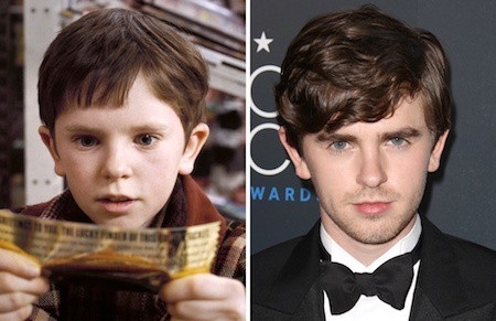 Choáng váng trước màn “lột xác” khi trưởng thành của loạt sao nhí - 3 Ngay từ nhỏ, Freddie Highmore đã thể hiện được thiên phú diễn xuất trong phim “Charlie and the Chocolate Factory” và đến khi lớn lên, Freddie vẫn tiếp tục là một tên tuổi nổi tiếng trên màn ảnh nhỏ