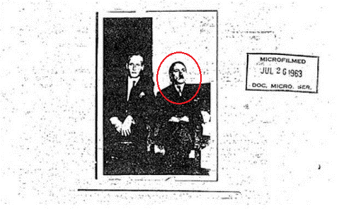 Bằng chứng Hitler trốn qua đường hầm, được nhà giàu giúp đỡ - 5
Bức ảnh chụp năm 1963 cho thấy Hitler vẫn sống sót sau Thế chiến 2