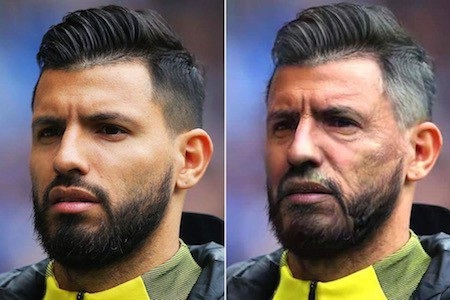 Hiện tại thì đám râu quai nón của Sergio Aguero trông vẫn khá nam tính, bụi bặm. Tuy nhiên, có lẽ khi về già, tiền đạo của Man xanh nên cân nhắc tới việc cạo râu để trông đứng đắn, đạo mạo hơn.