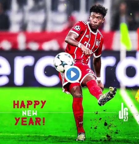 David Alaba cũng mong mỏi sẽ có một khởi đầu thuận lợi trong năm 2018