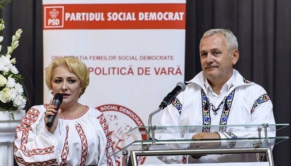 Romania sắp có thủ tướng thứ ba chỉ trong 7 tháng - 1 Bà Viorica Dancila (trái) và lãnh đạo đảng Dân chủ Xã hội Romania (PSD) Liviu Dragnea. (Ảnh: Urnucustiri)