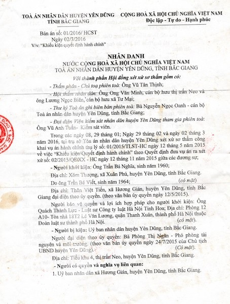 Ủy ban huyện thua kiện "trắng bụng" một người dân: Thua là phải! - 2 Ủy ban huyện thua kiện "trắng bụng" một người dân: Thua là phải! - 2