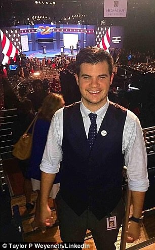 "Quan lộ thần tốc" của trợ lý 24 tuổi trong chính quyền Trump - 2 Anh Taylor Weyeneth. (Ảnh: Taylor Weyeneth/Linkedin)
