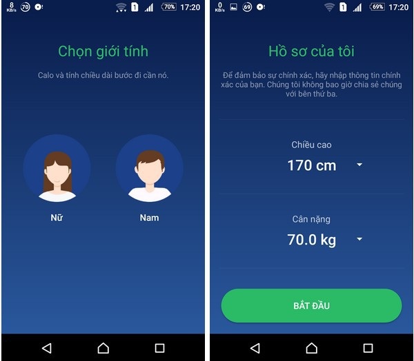 Ứng dụng giúp đếm số bước chân và năng lượng tiêu thụ hằng ngày của người dùng - 1