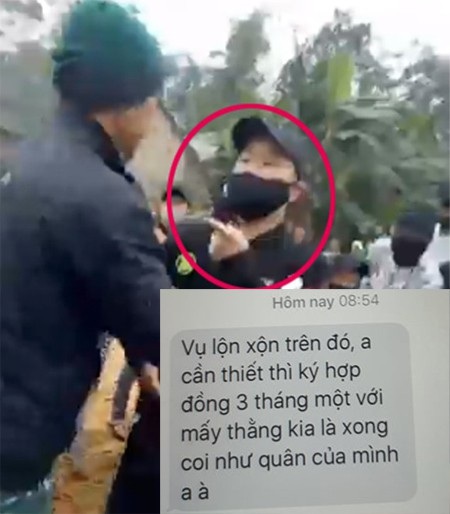 Kỷ luật khiển trách cán bộ huyện “hiến kế” giải cứu doanh nghiệp - 1
Nội dung tin nhắn mà ông Cường mách nước cách hợp thức hóa nhóm thanh niên bịt mặt thành công nhân của công ty.