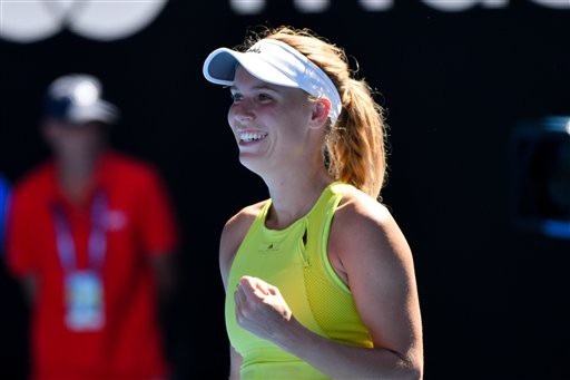 Australian Open: Cựu số 1 Wozniacki thoát thua thần kì - 1
Niềm hạnh phúc khi ngược dòng thành công của Wozniacki