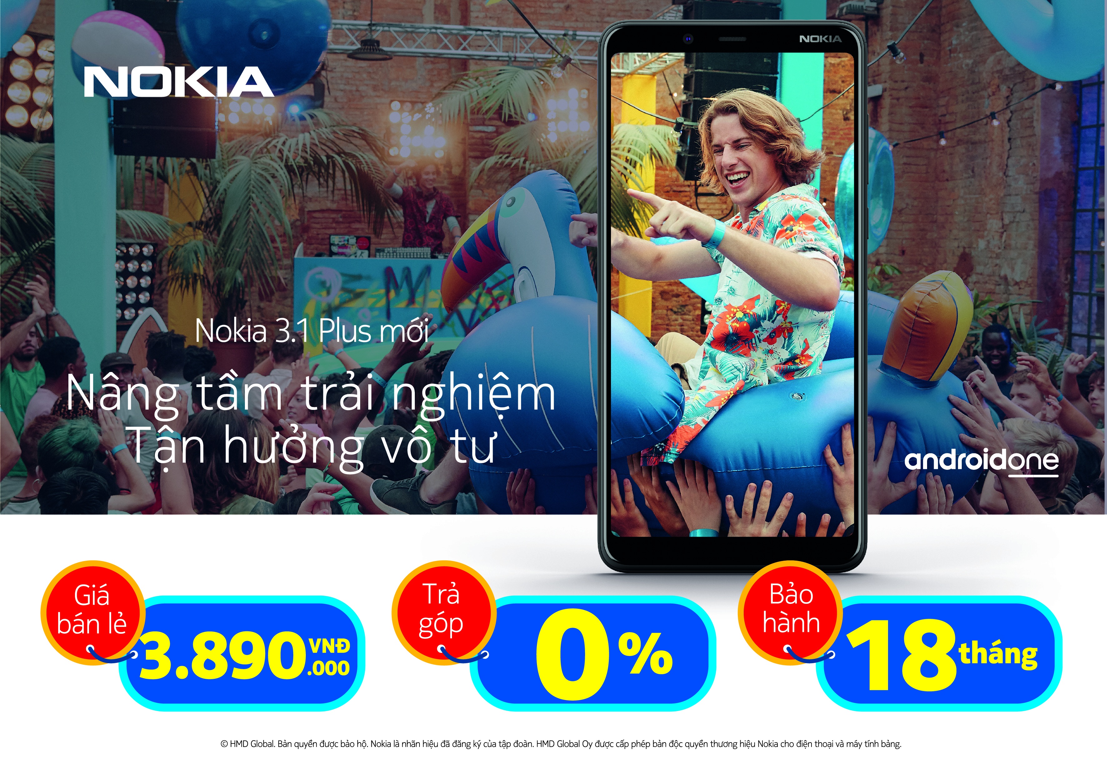 Bất ngờ với mức giá Nokia 3.1 Plus ưu đãi “khủng” dịp tết