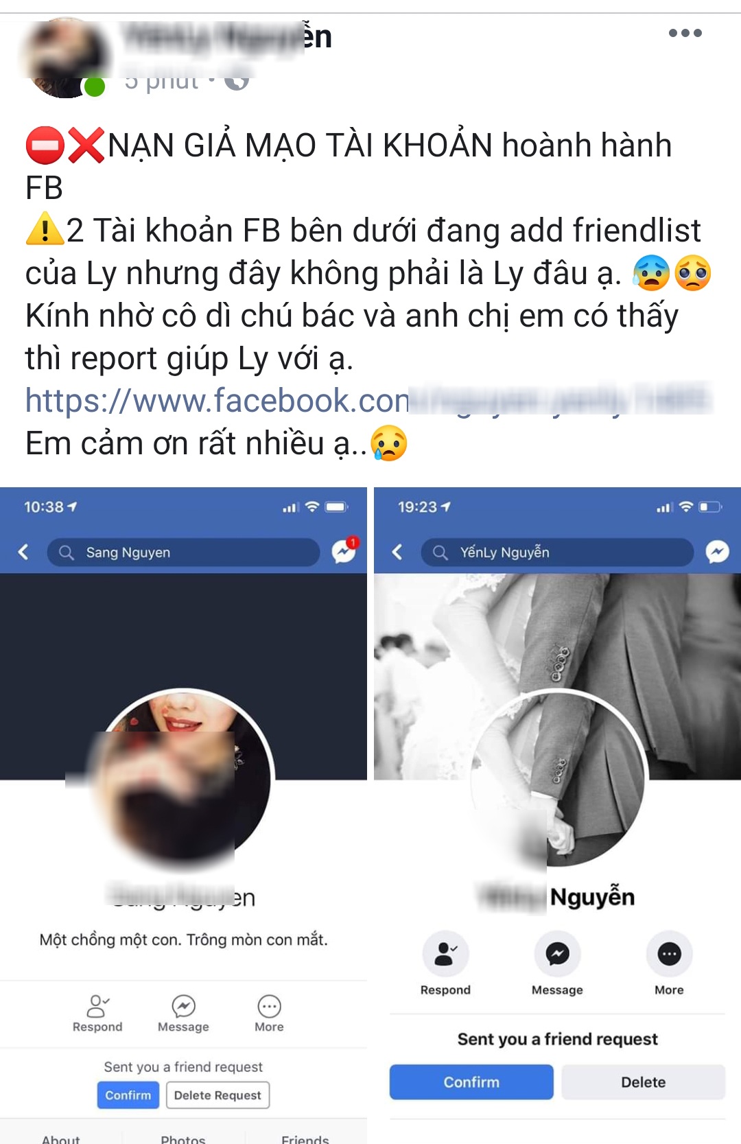 Coi chừng mất tài khoản vì Facebook "sinh đôi"