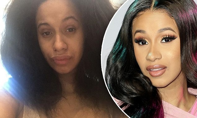 Cardi B looks different without makeup - 3
