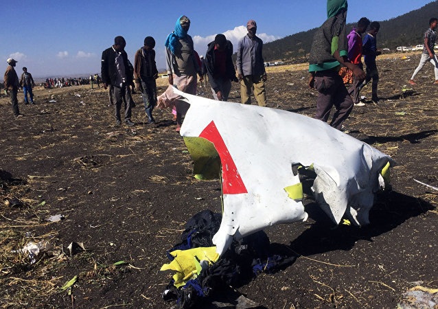 Hình ảnh đầu tiên từ hiện trường vụ rơi máy bay Ethiopia khiến 157 người chết