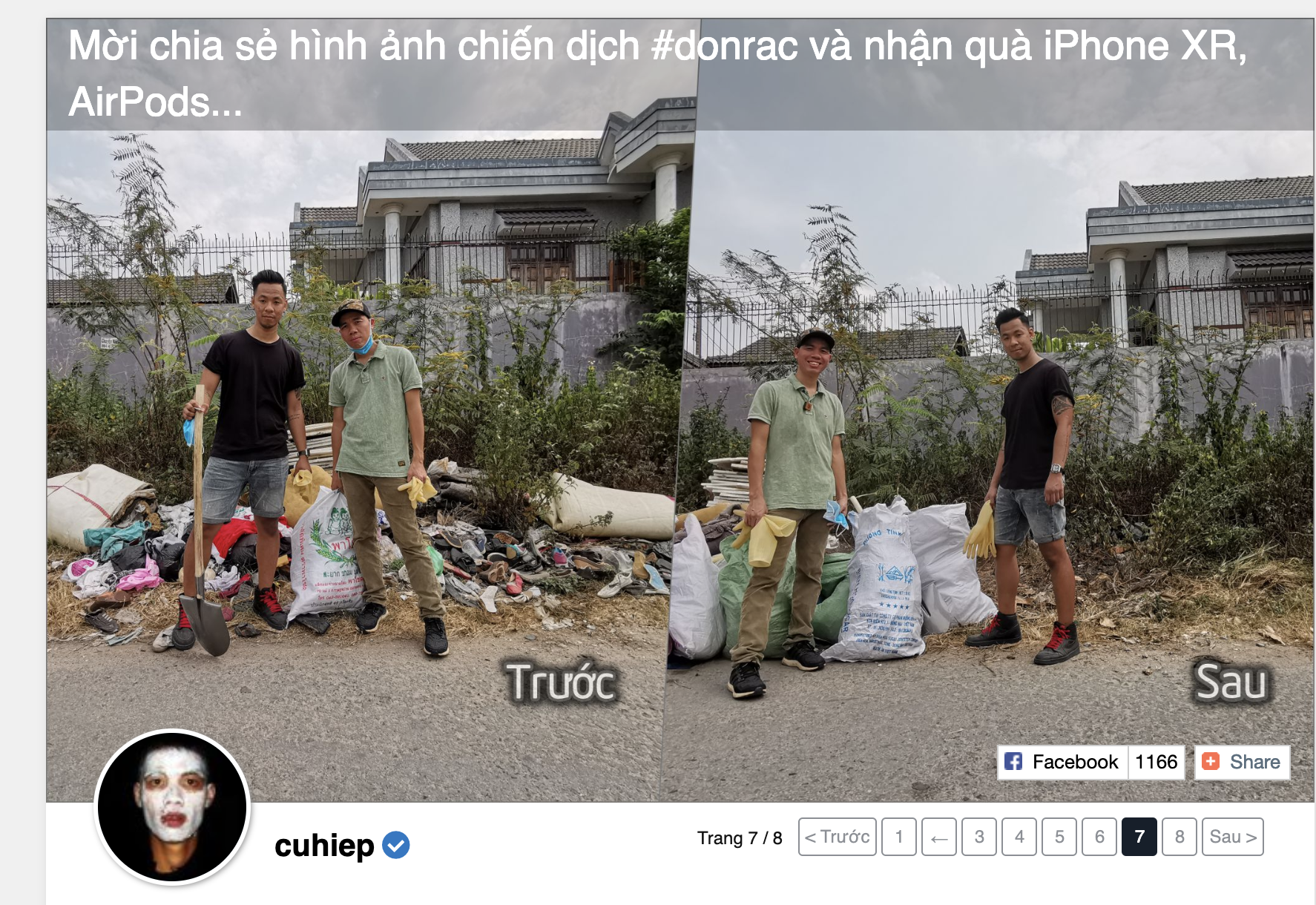 Giới công nghệ Việt hào hứng thử thách dọn rác vì môi trường