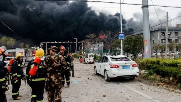Nổ nhà máy hóa học ở Trung Quốc, 44 người thiệt mạng