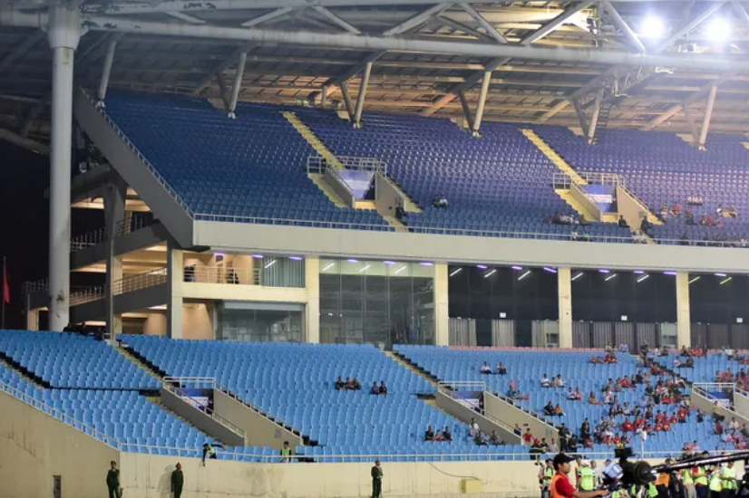 Sân Mỹ Đình vắng khán giả trong ngày U23 Việt Nam thắng U23 Brunei