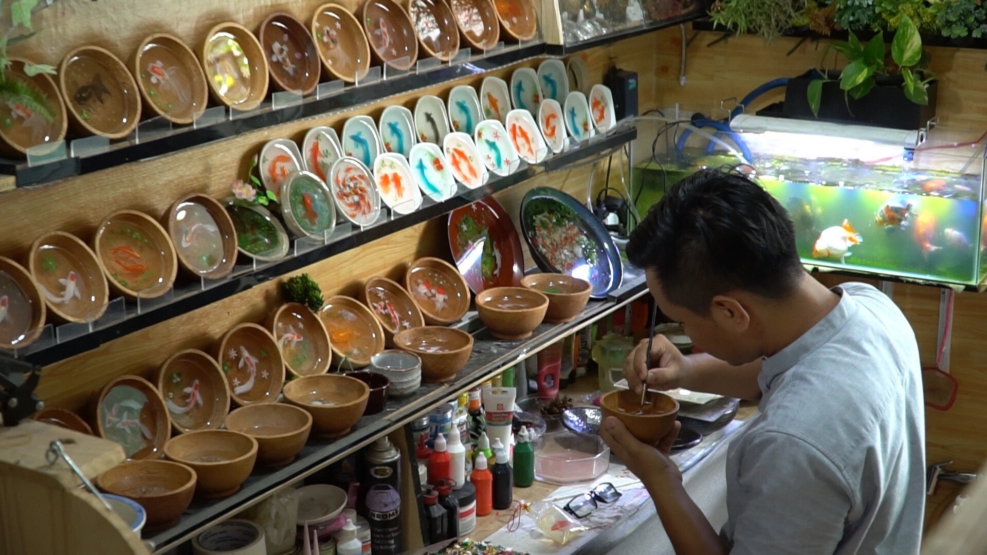 Mê mẩn với những bức tranh cá 3D của chàng trai 8X - 3 Mê mẩn với những bức tranh cá 3D của chàng trai 8X - 3