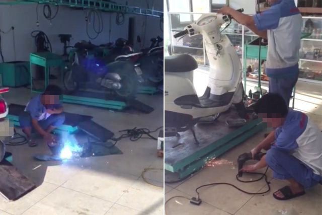 Đề nghị giải tán cửa hàng sửa xe máy phun lửa ở chung cư - 1 Đề nghị giải tán cửa hàng sửa xe máy phun lửa ở chung cư - 1