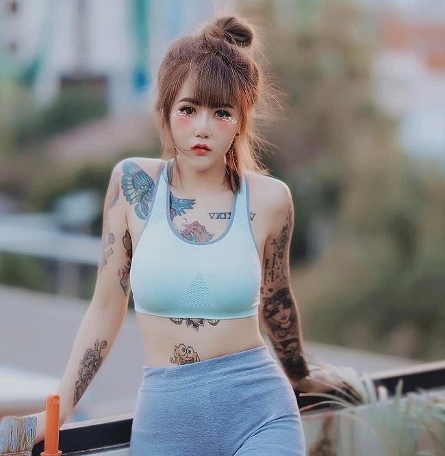 3 kiều nữ xăm Thái Lan: Mặt xinh như búp bê, da dính mực vẫn đẹp nuột nà - 14 3 kiều nữ xăm Thái Lan: Mặt xinh như búp bê, da dính mực vẫn đẹp nuột nà - 14