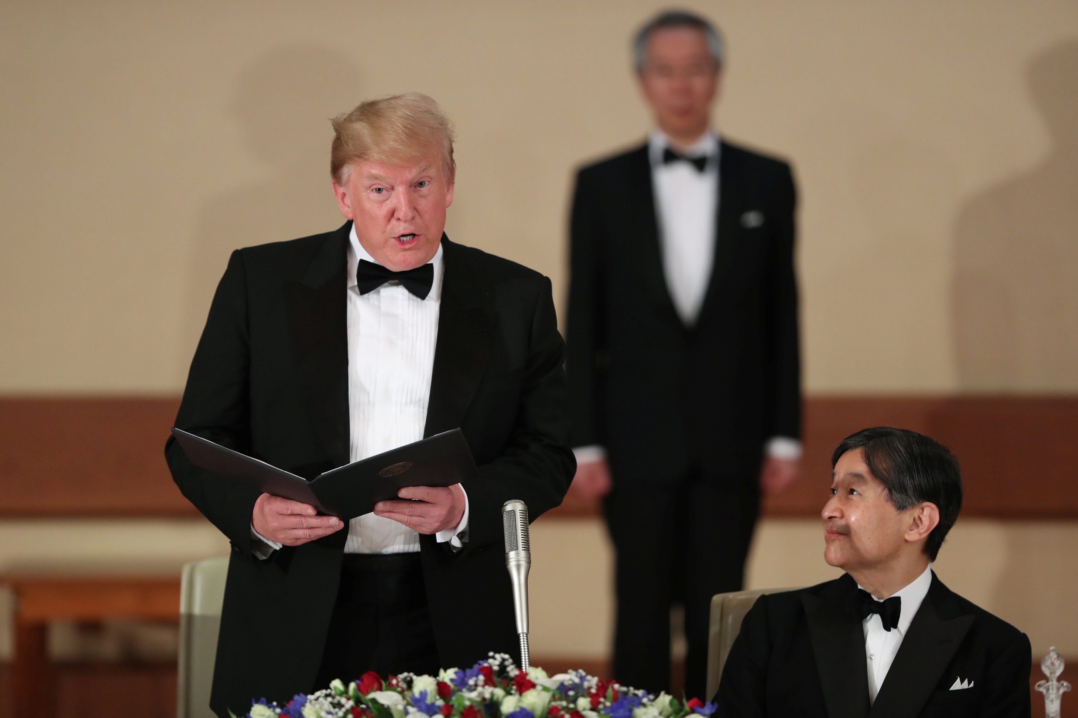 Tổng thống Trump dự quốc yến cùng Nhật hoàng Naruhito