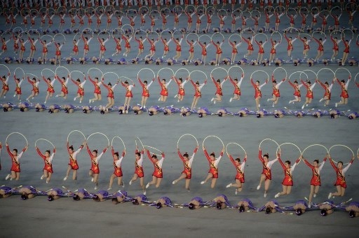 Triều Tiên dừng màn đồng diễn “biển người” vì ông Kim Jong-un nổi giận